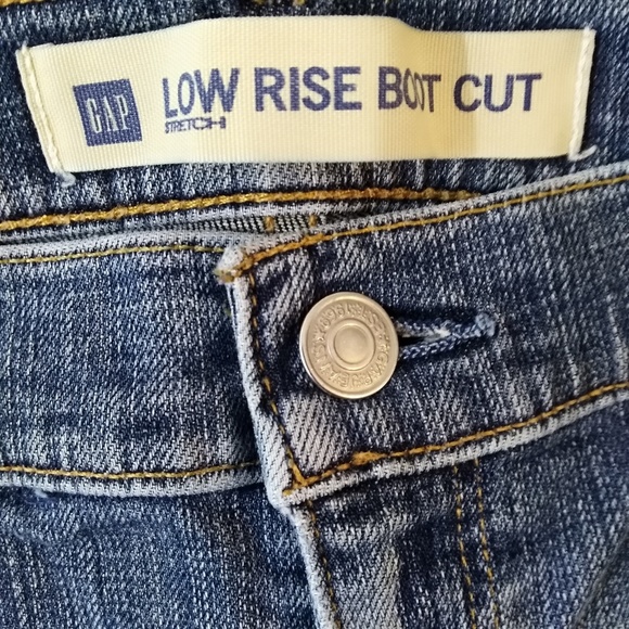 Gap Low Rise Bootcut Stretch Jeans Size 8 - Picture 3 of 4